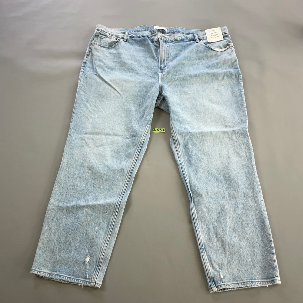 Abercrombie & Fitch The 90s Straight Ultra High Rise Jeans Light Wash Size 24R